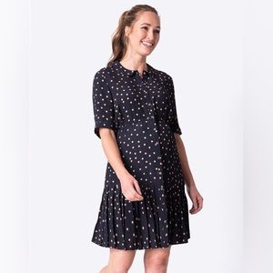 Polk Dot Seraphine Maternity Dress